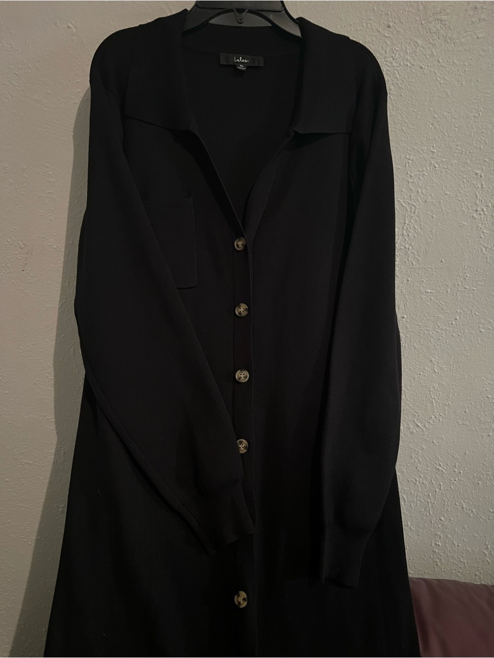 Lulu's Black Maxi Dress Button-Front